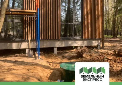 Работы по подведению водоснабжения к дому охраны в поселке "Прилесной"﻿