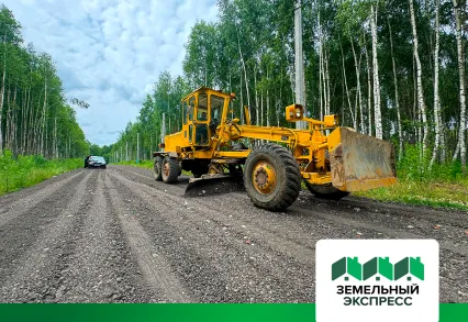 Дорожные работы в поселке "Лесной остров"
