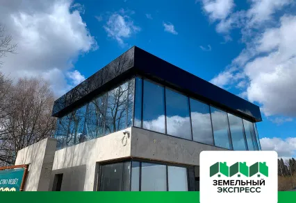 Коттеджный посёлок "Триумфальный" финальный этап работ строительства офиса продаж.