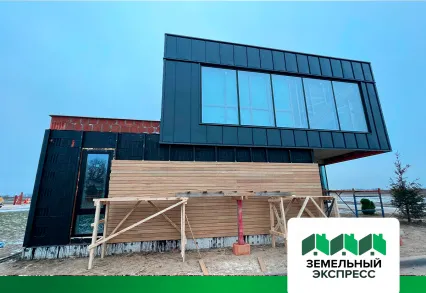 Посёлок бизнес-класса "Грибоедово" монтаж фасадного планкена