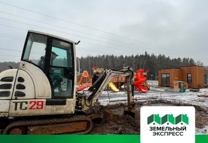 КП "Артёмово ИЖС" производятся строительные работы по установке беседки