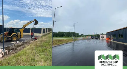 Установка столбов освещения в поселке «Фаворит»