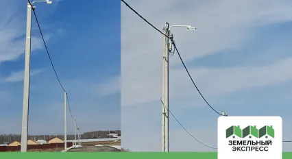 Установка светильников в поселке "Регата"