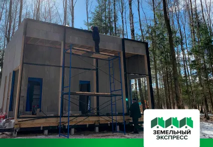 Посёлок бизнес-класса "ПриЛесной" продолжение работ по строительству дома охраны