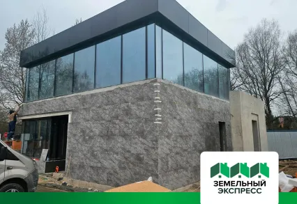 Завершаются работы по отделке дома охраны и монтажу беседки в КП "Триумфальный"