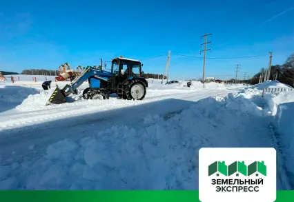 Снегоуборочные работы в поселке "Династия"