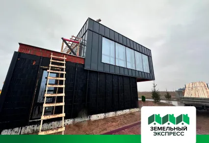 Посёлок бизнес-класса "Грибоедово" внешняя отделка КПП