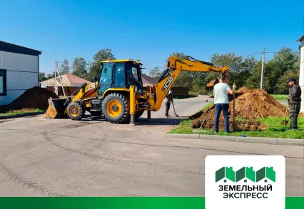 Строительные работы по установке новой арки в поселке «Фаворит»