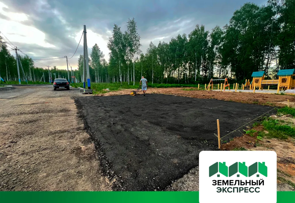 Обустройство въездной группы в поселке "Лесной остров"