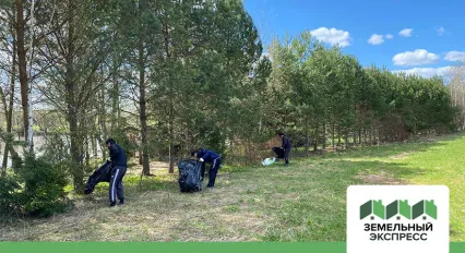 Очистка береговой линии в поселке "Береговой 2"