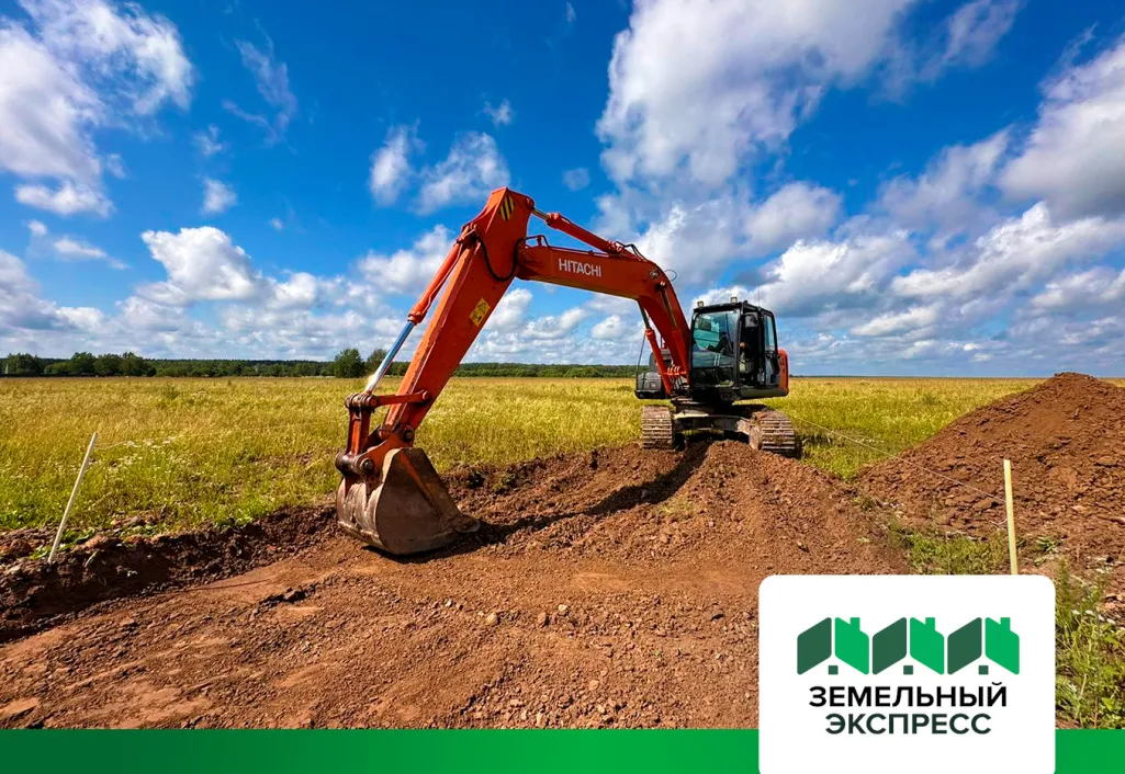 Нарезка внутрипоселковых дорог в поселке «Калина»