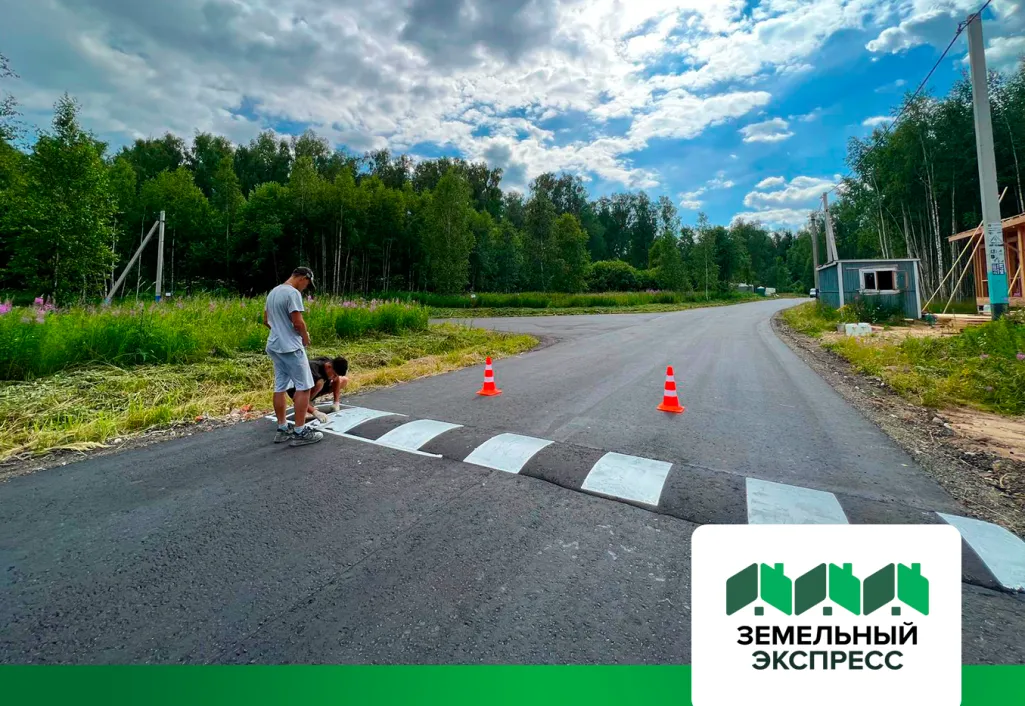 Дорожные работы в поселке "Лесной остров"