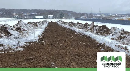 Нарезка внутрипоселковых дорог в поселке "Карамель 2"