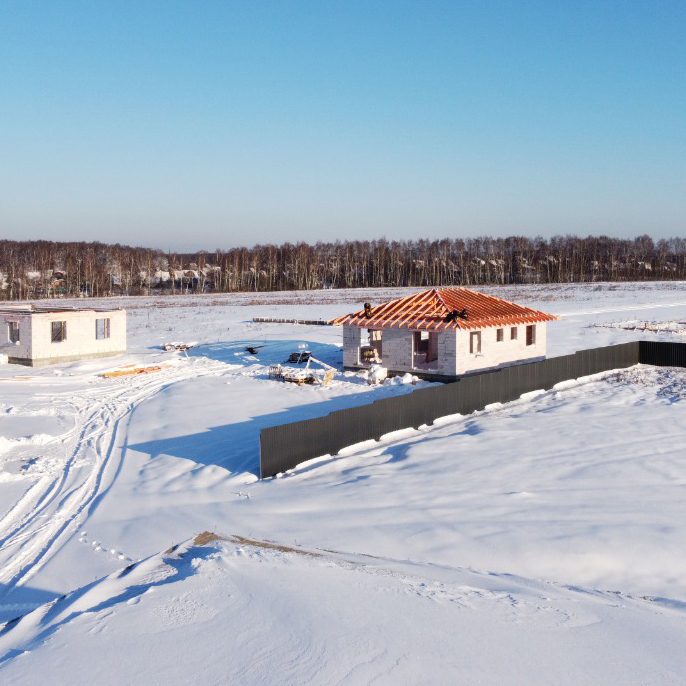 Одноэтажный дом из газобетонных блоков в поселке «Рэд» участок №178