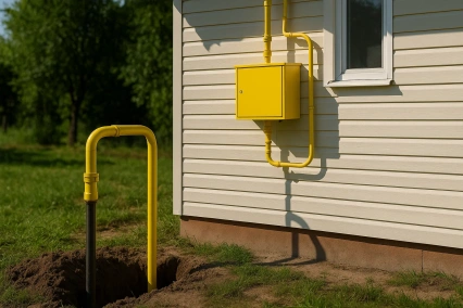 Подключение газа к частному дому: основные моменты